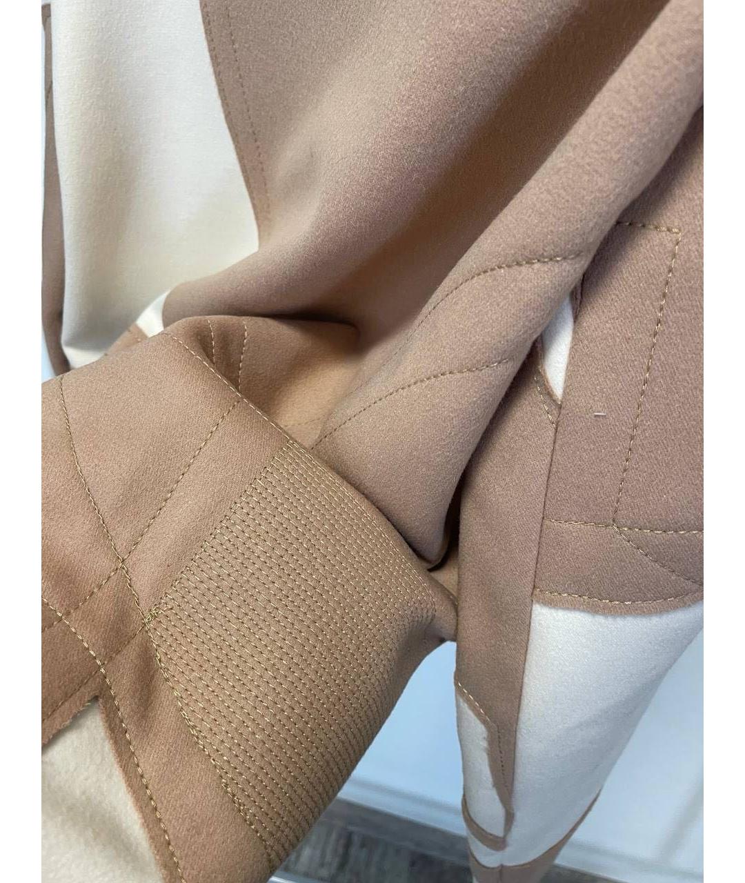 MAX MARA Бежевая шерстяная куртка, фото 6