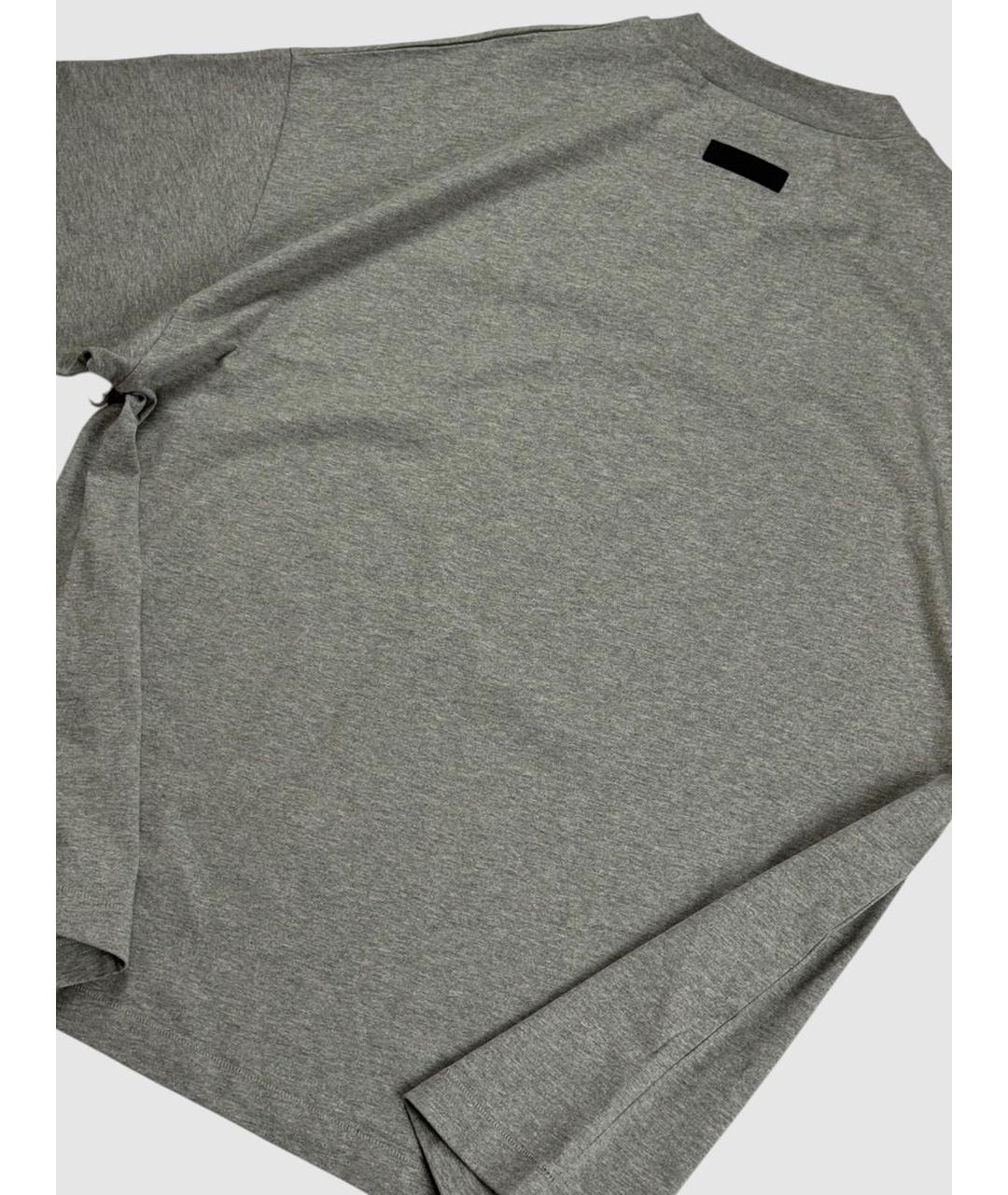 FEAR OF GOD ESSENTIALS Серая хлопковая футболка, фото 3