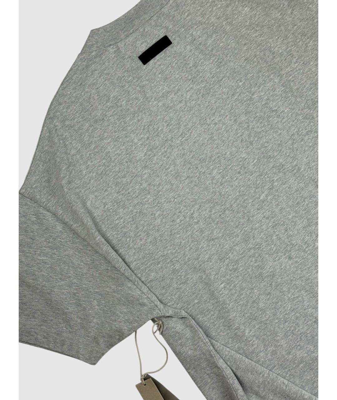 FEAR OF GOD ESSENTIALS Серая хлопковая футболка, фото 7