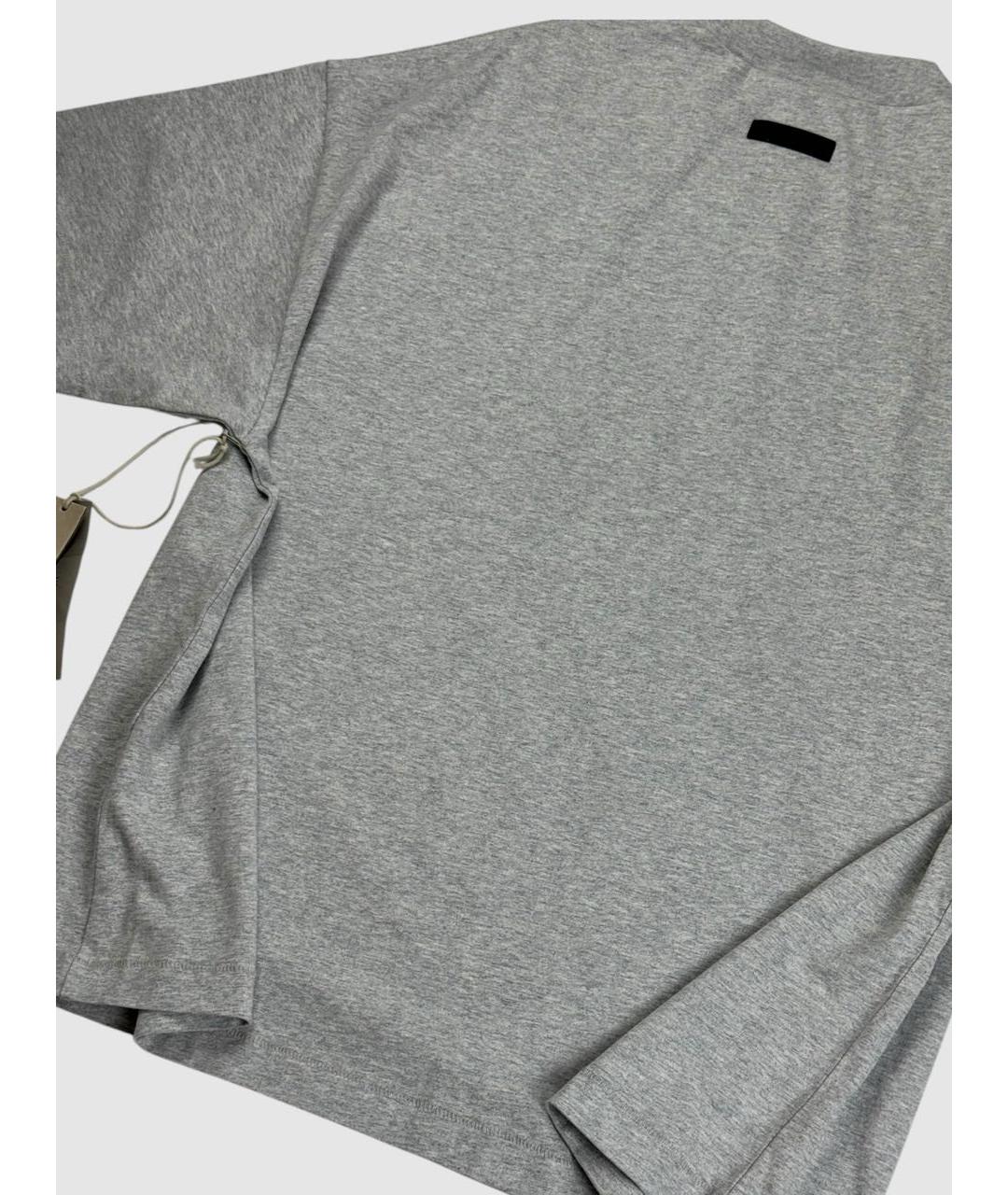 FEAR OF GOD ESSENTIALS Серая хлопковая футболка, фото 6