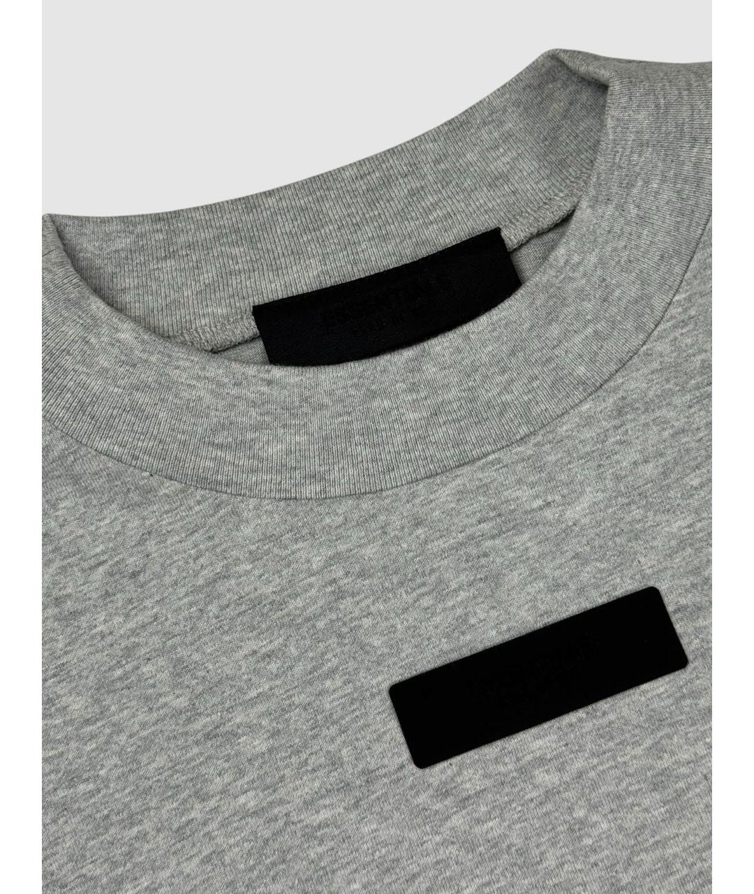 FEAR OF GOD ESSENTIALS Серая хлопковая футболка, фото 2