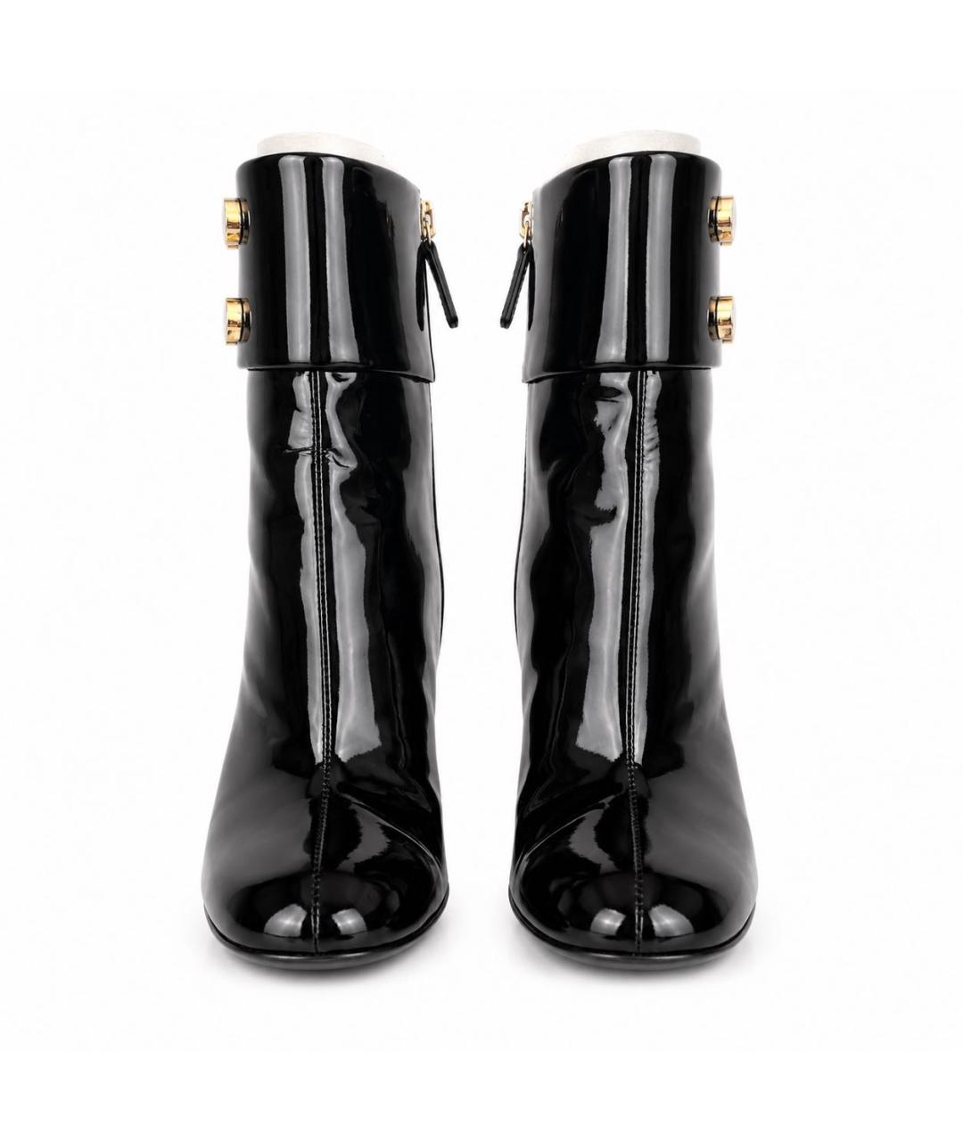 GUCCI Черные ботильоны из лакированной кожи, фото 2