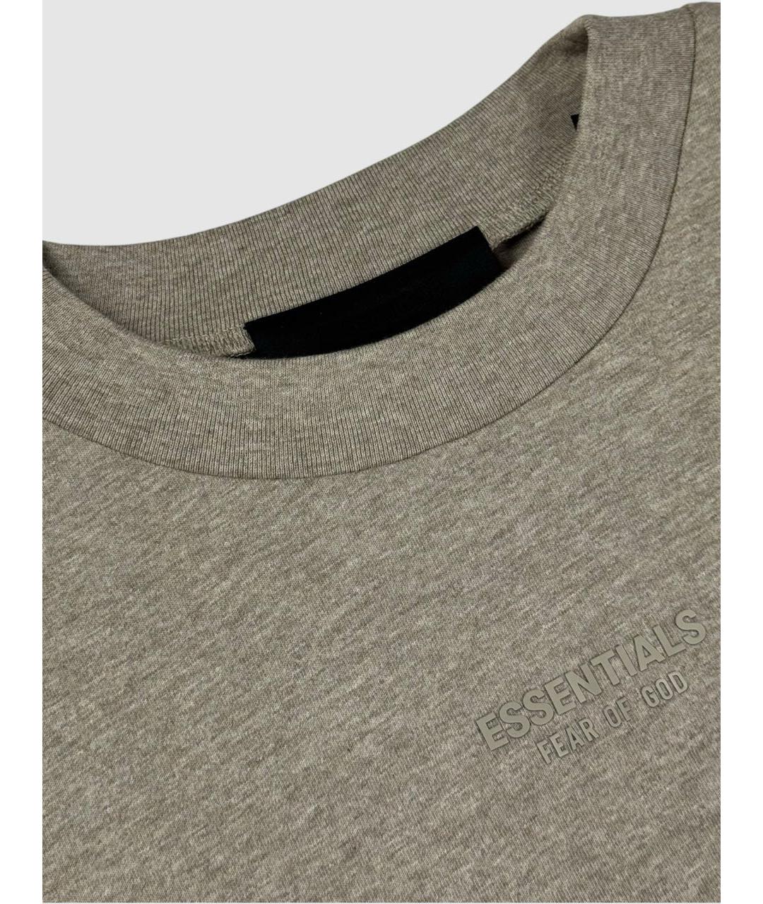 FEAR OF GOD ESSENTIALS Серая хлопковая футболка, фото 2
