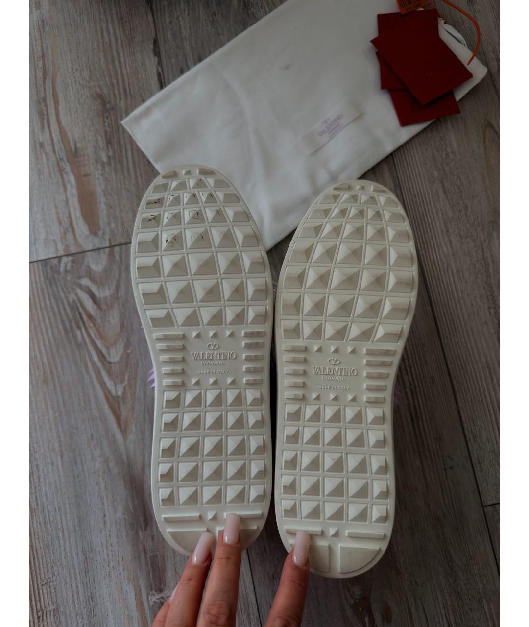 VALENTINO Белые кожаные кеды, фото 5