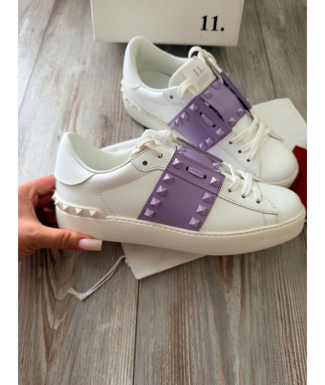 VALENTINO Белые кожаные кеды, фото 6