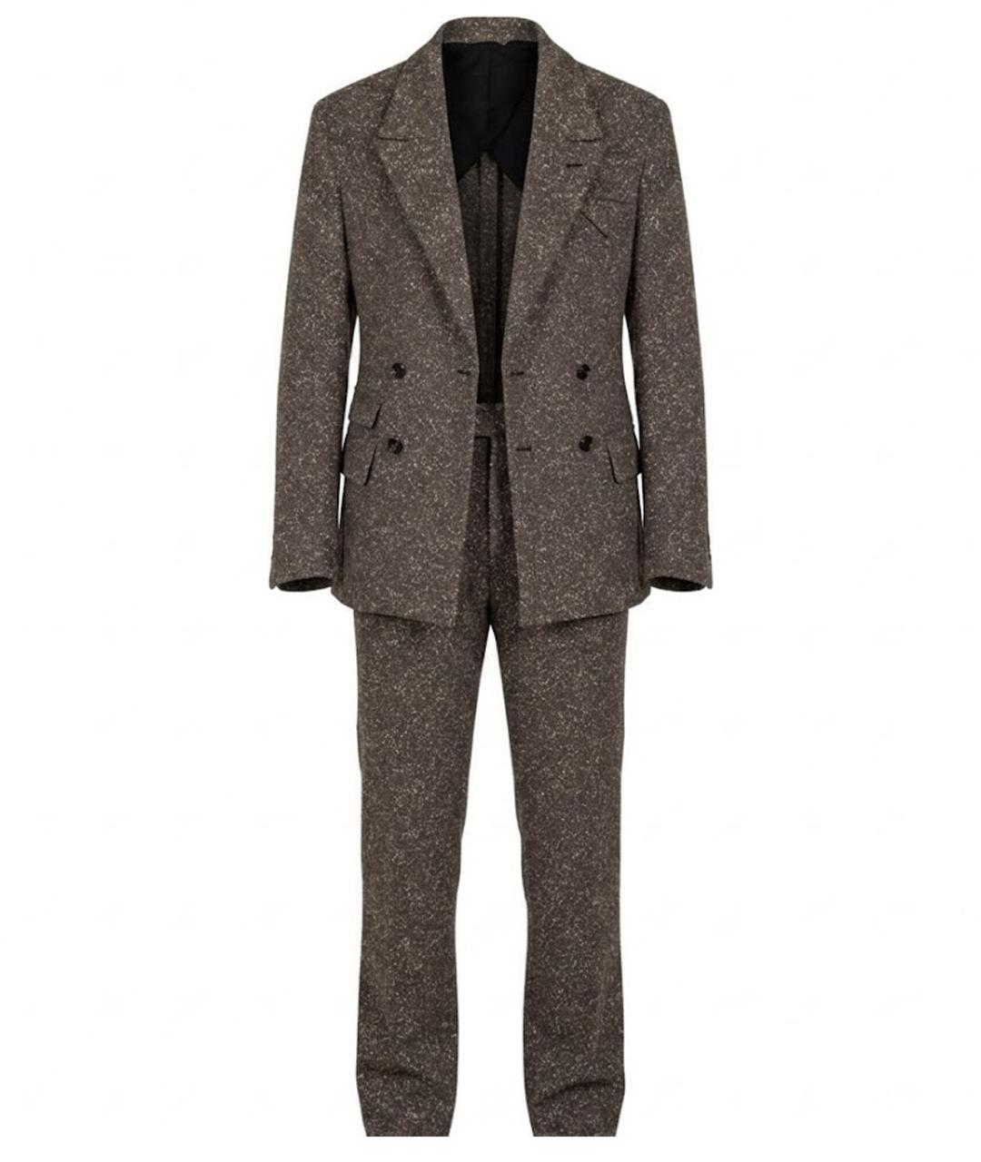 BOTTEGA VENETA Коричневый вискозный костюм с брюками, фото 1
