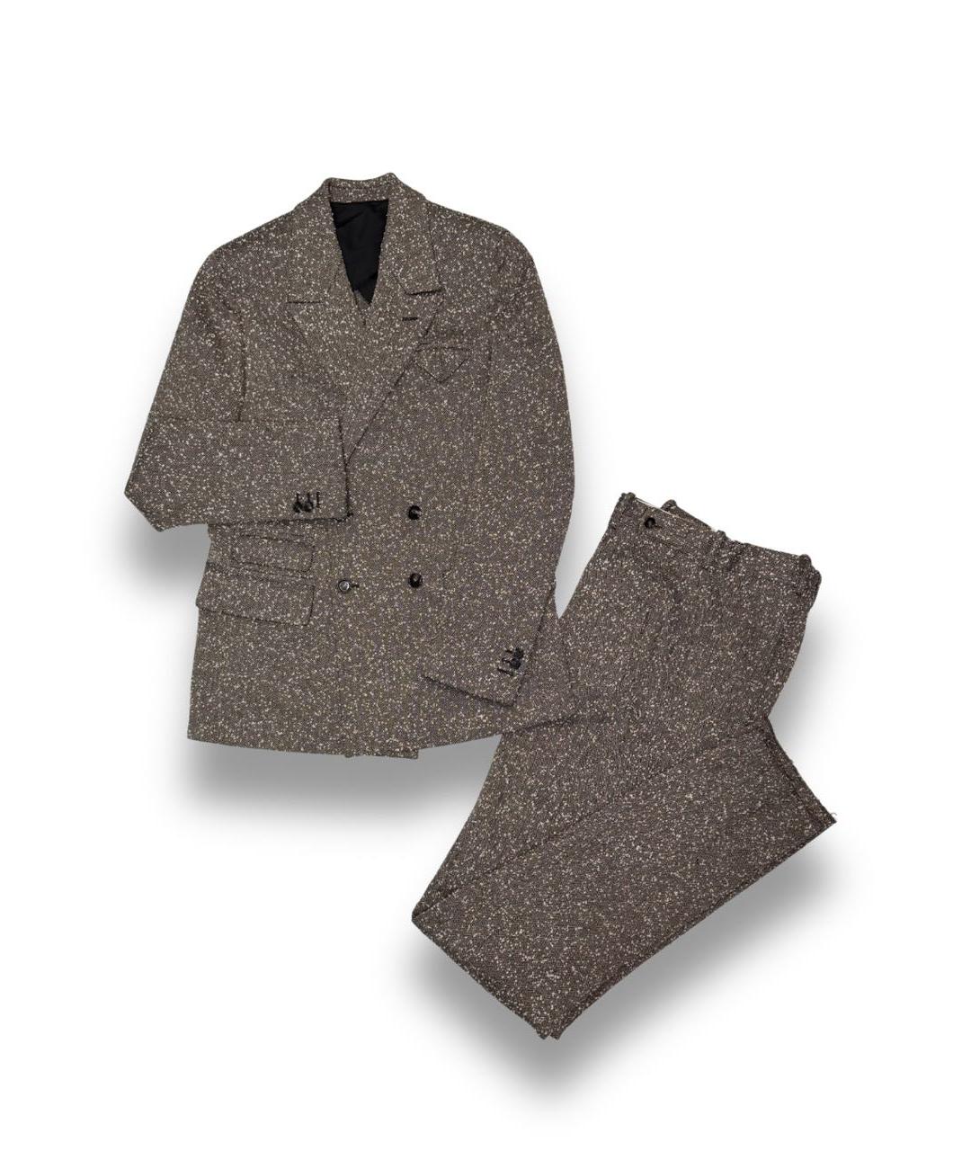 BOTTEGA VENETA Коричневый вискозный костюм с брюками, фото 9