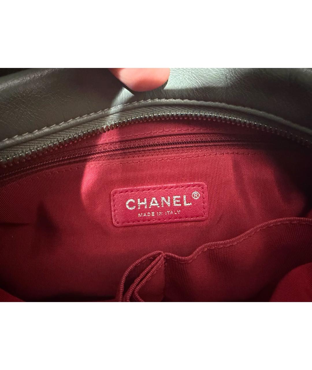 CHANEL Зеленая кожаная сумка через плечо, фото 5