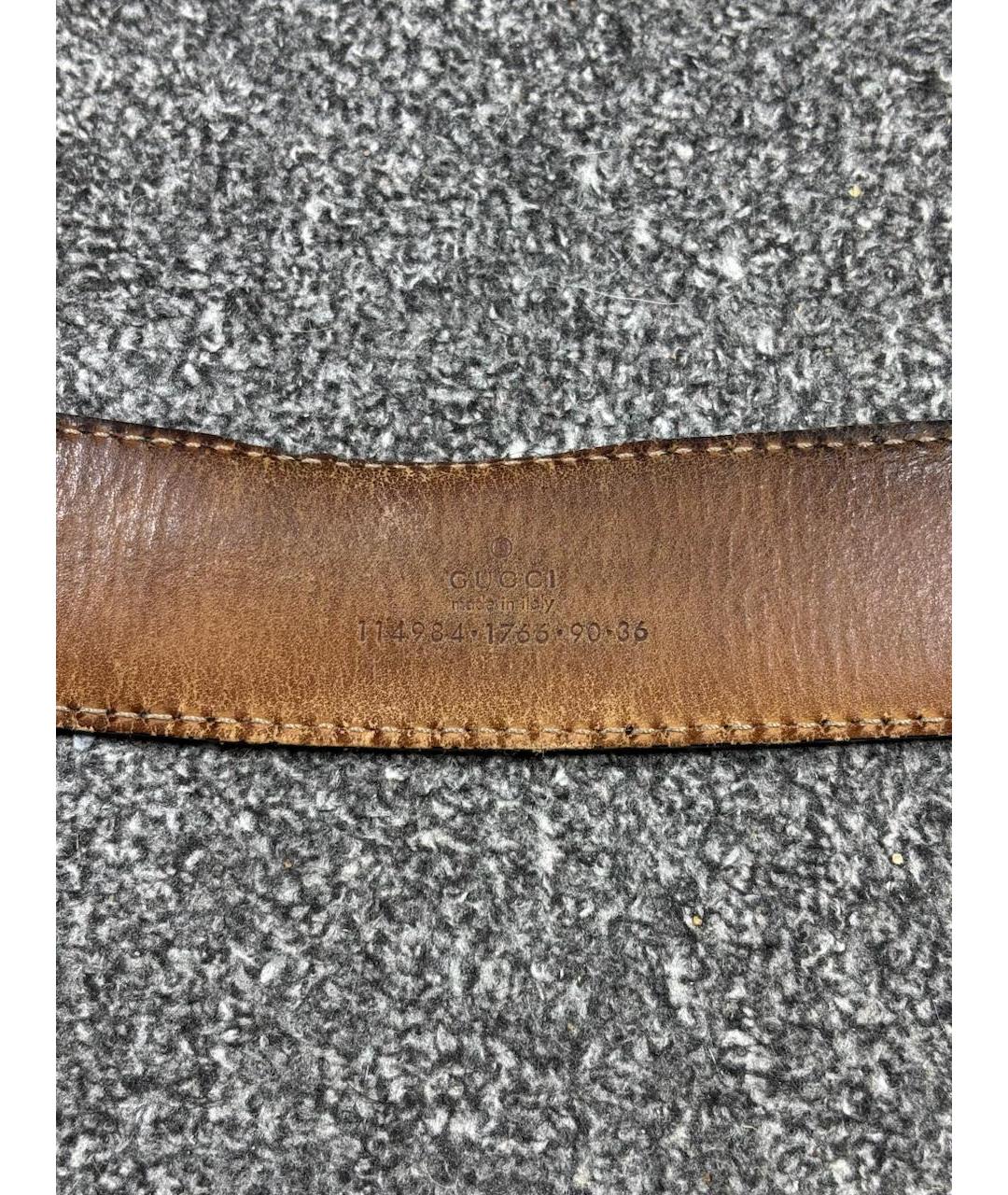 GUCCI Черный кожаный ремень, фото 6