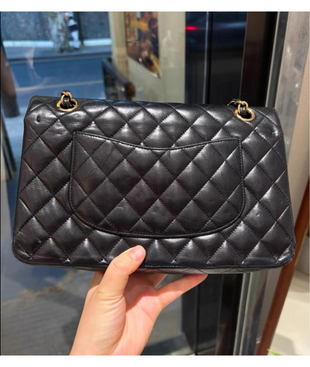 CHANEL Черная кожаная сумка через плечо, фото 3