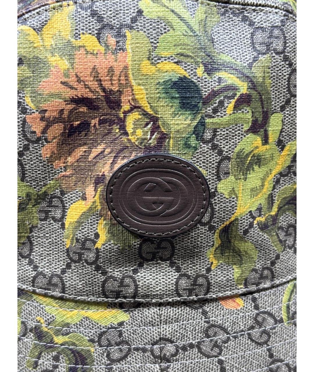 GUCCI Бежевая кожаная панама, фото 5