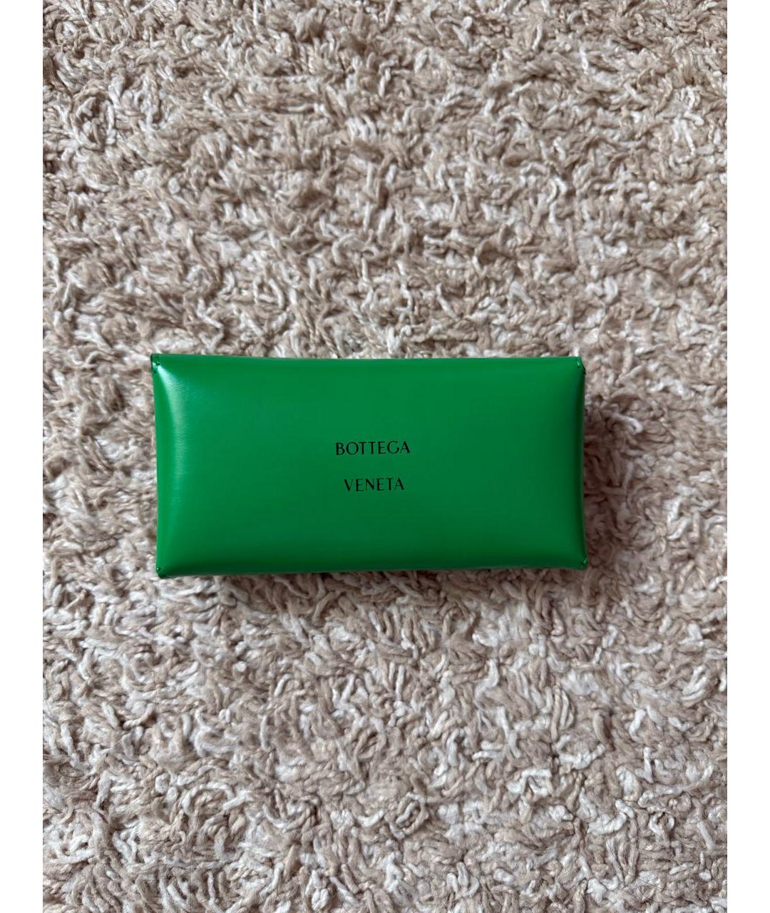 BOTTEGA VENETA Золотые металлические солнцезащитные очки, фото 2