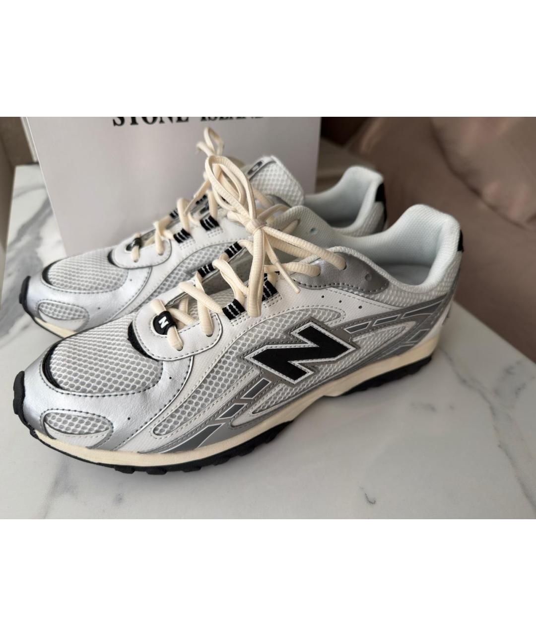 NEW BALANCE Белые низкие кроссовки / кеды, фото 3