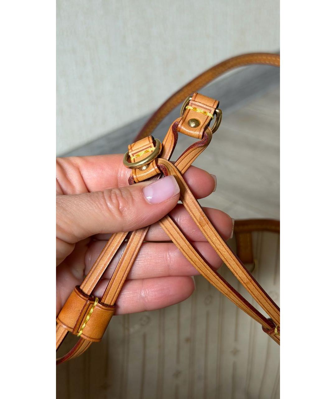 LOUIS VUITTON Бежевая сумка тоут, фото 8