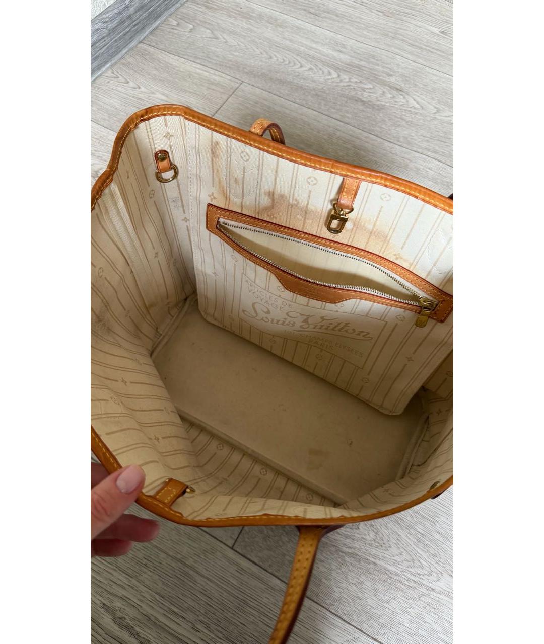 LOUIS VUITTON Бежевая сумка тоут, фото 4
