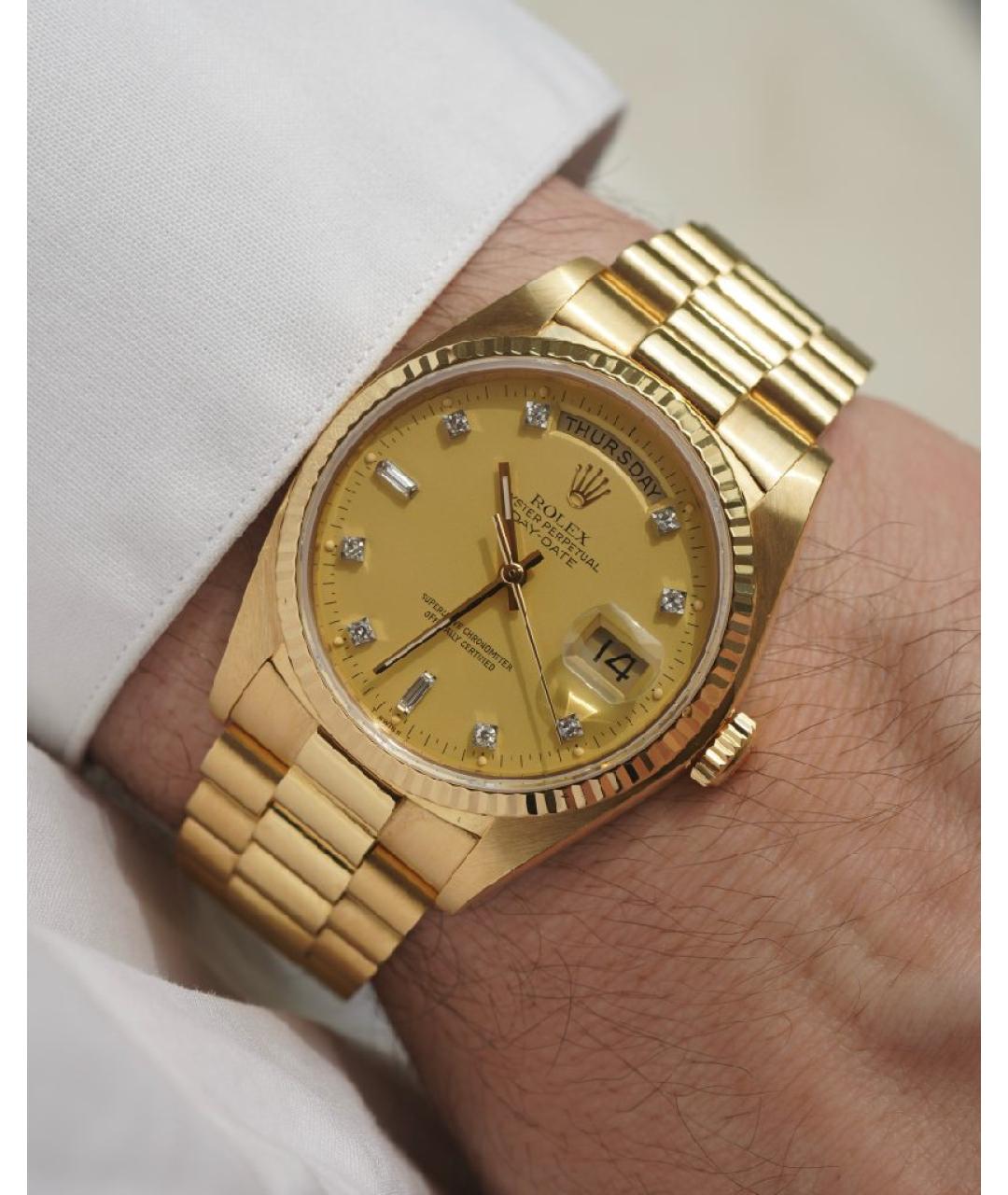 ROLEX Золотые часы из желтого золота, фото 6