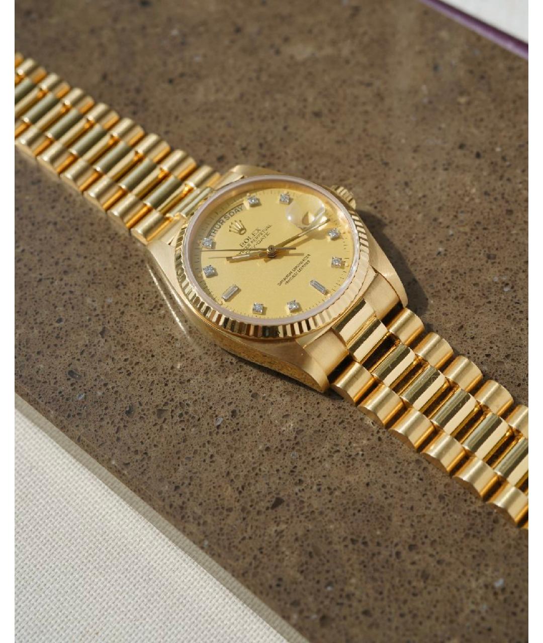 ROLEX Золотые часы из желтого золота, фото 4
