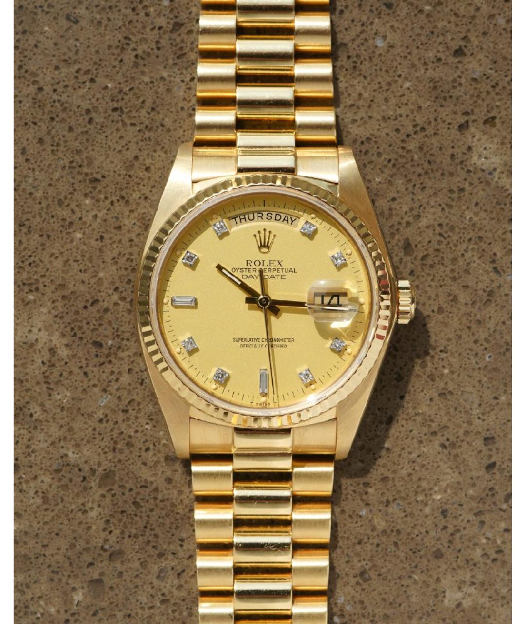 ROLEX Золотые часы из желтого золота, фото 8