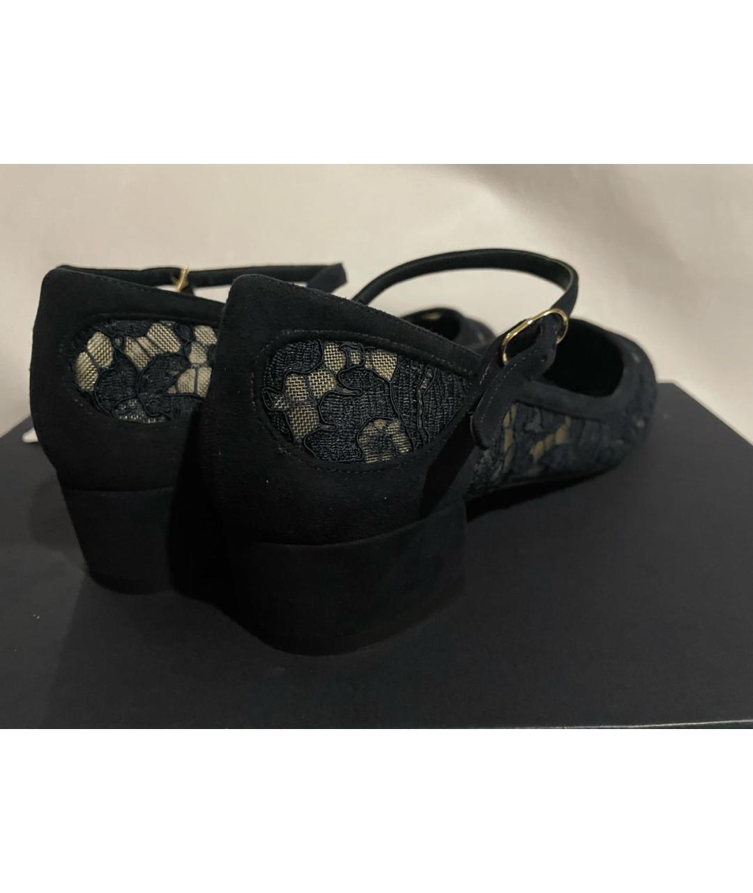 DOLCE&GABBANA Темно-синие замшевые туфли, фото 7