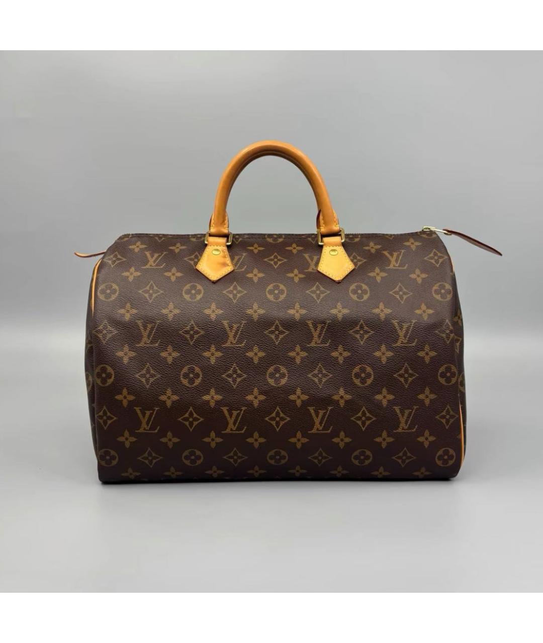 LOUIS VUITTON Коричневая сумка с короткими ручками, фото 3