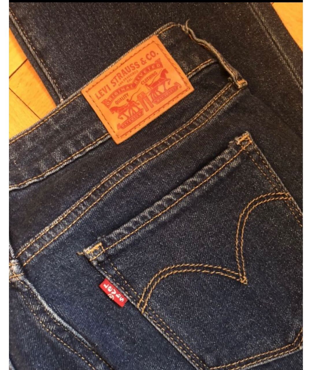 LEVI'S Синие прямые джинсы, фото 2