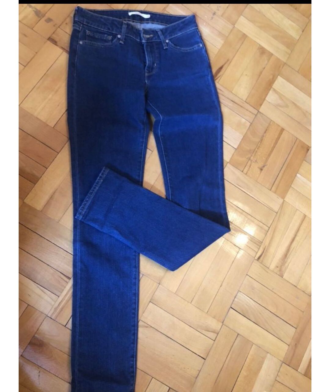 LEVI'S Синие прямые джинсы, фото 4