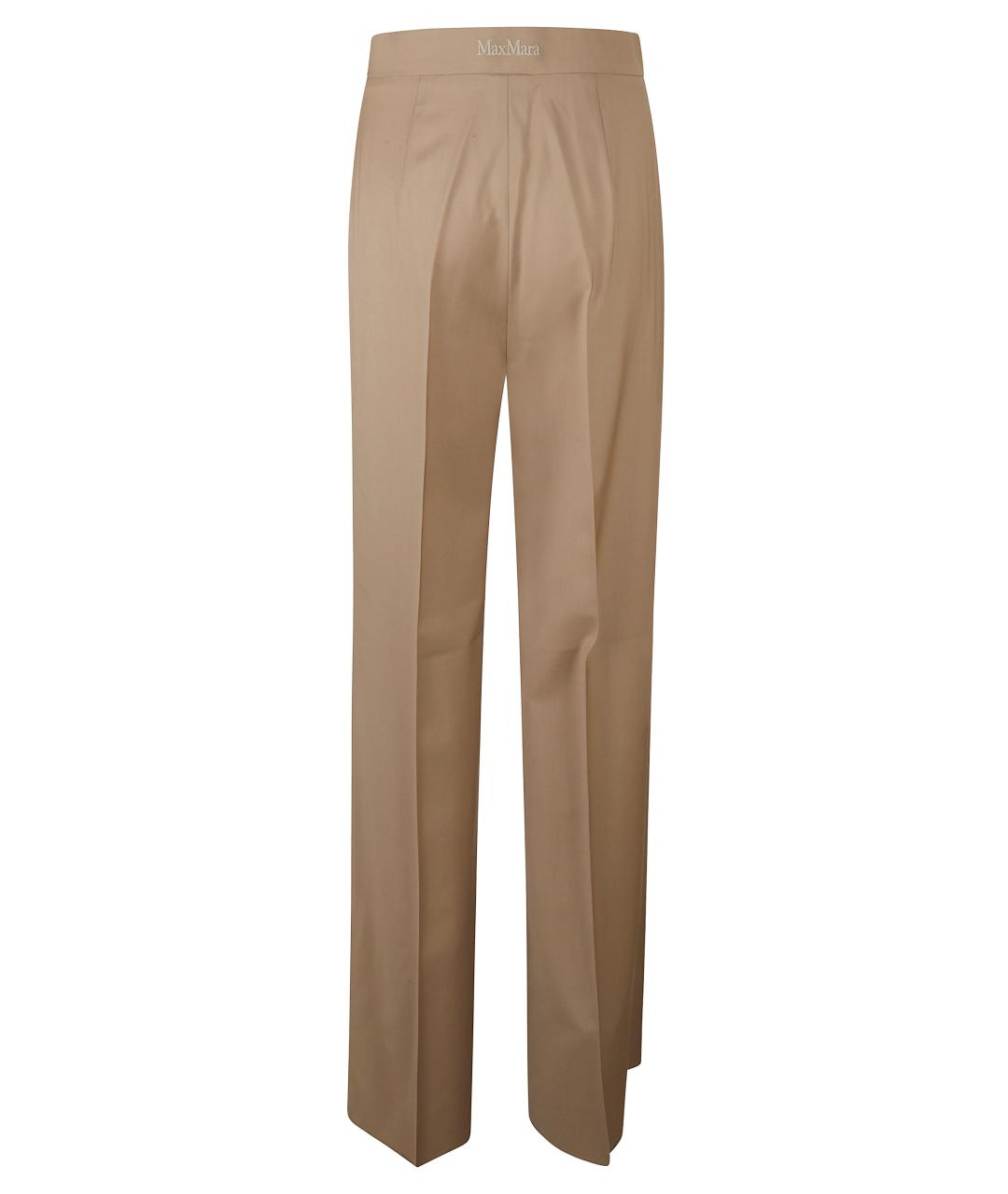 MAX MARA Коричневые прямые брюки, фото 2