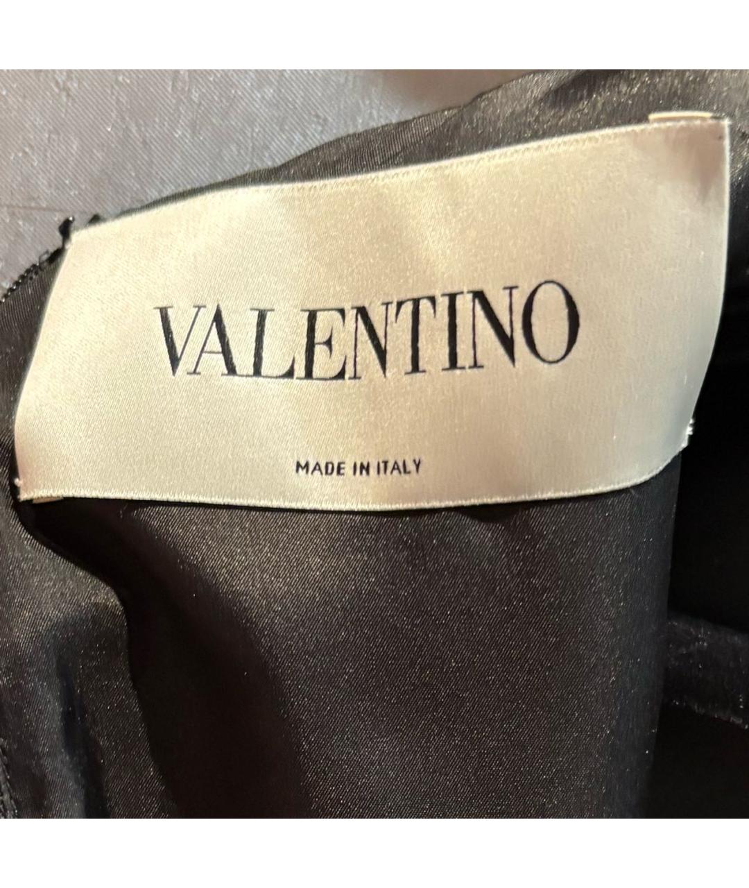 VALENTINO Черное шерстяное повседневное платье, фото 7