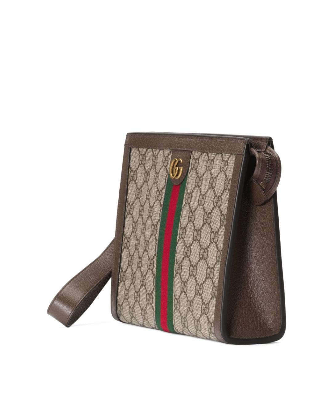 GUCCI Бежевая тканевая папка для документов, фото 3