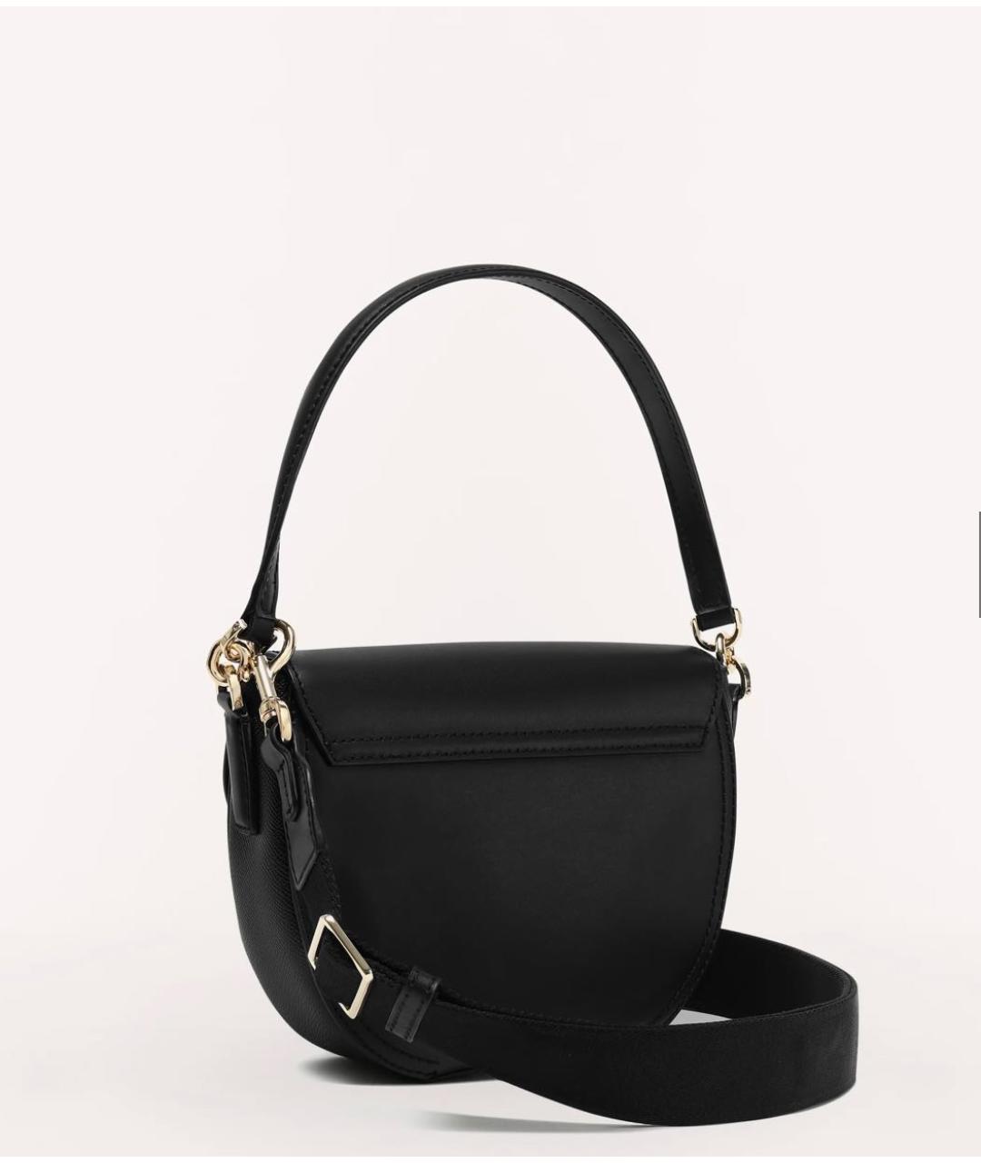 FURLA Черная кожаная сумка через плечо, фото 6
