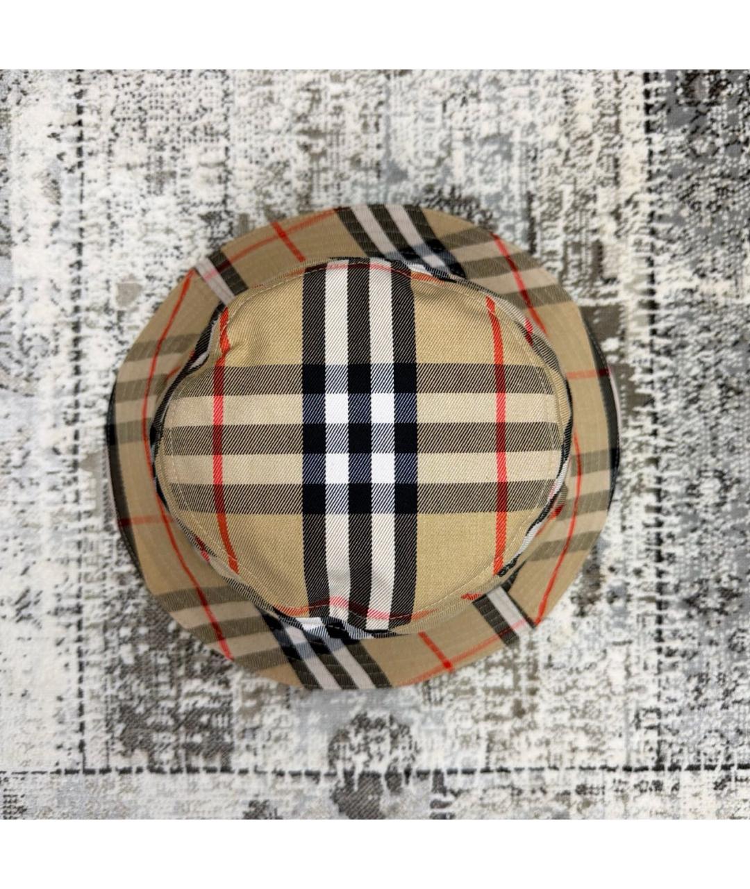 BURBERRY Бежевая хлопковая шляпа, фото 3