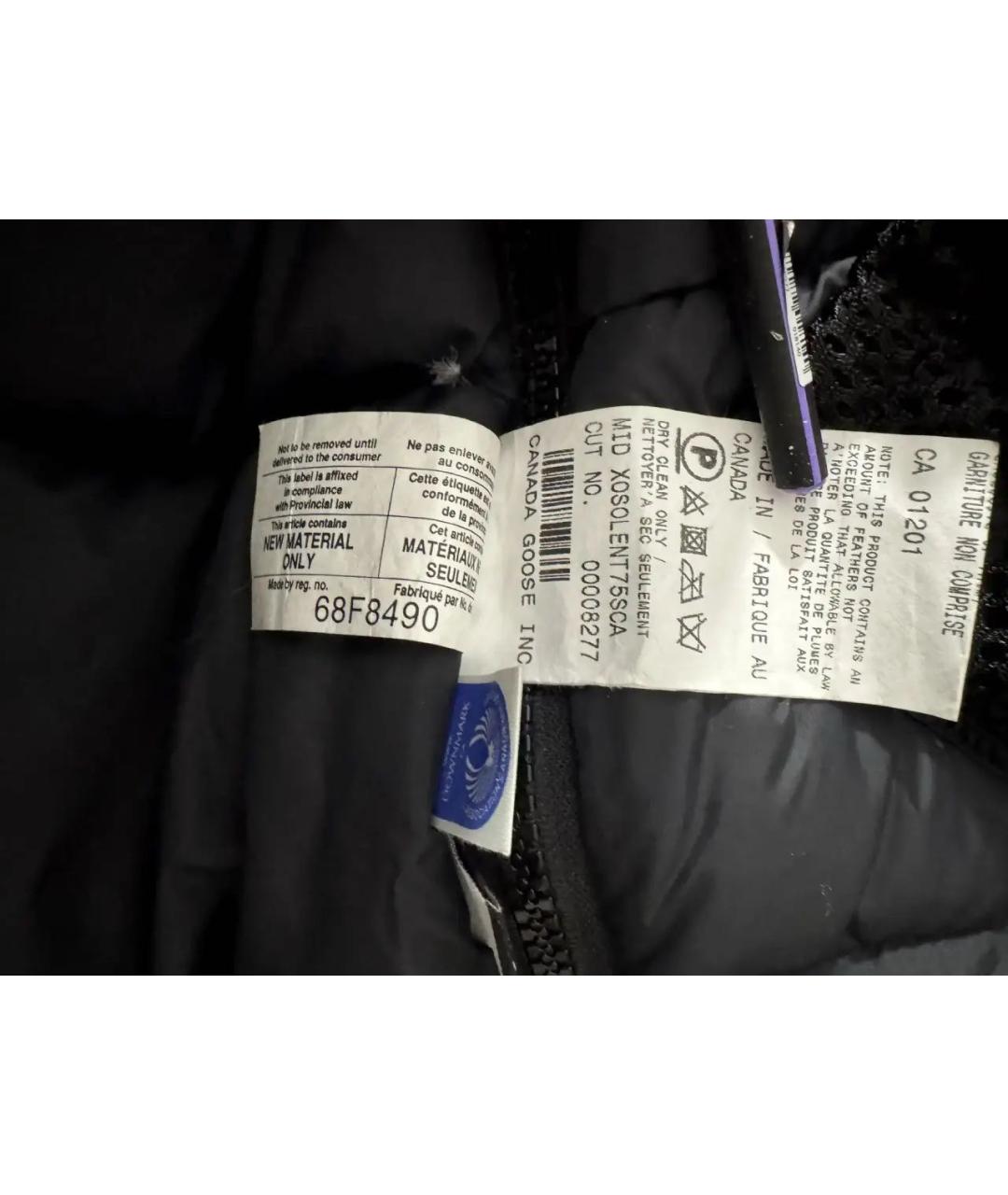 CANADA GOOSE Черная полиэстеровая парка, фото 8