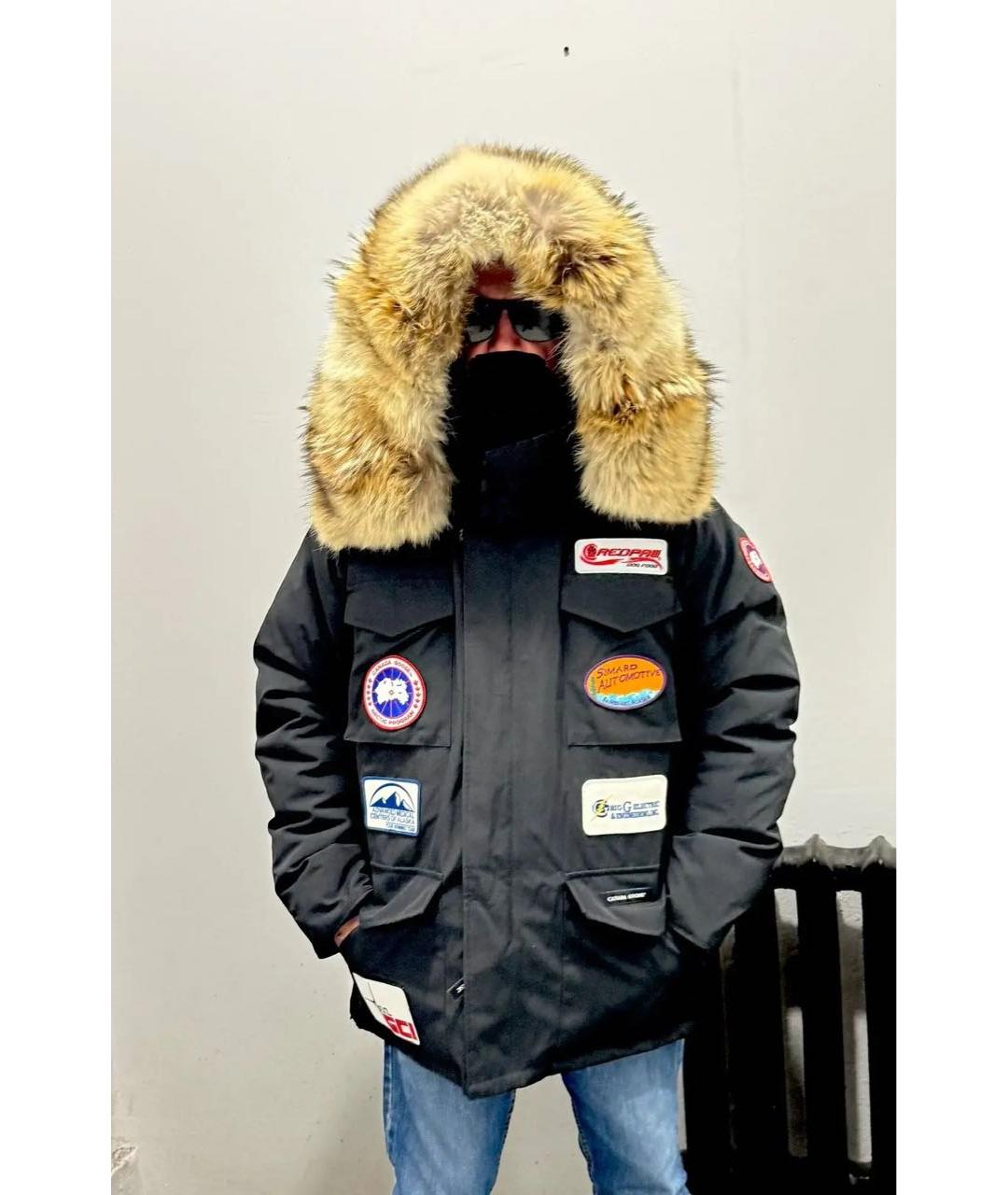 CANADA GOOSE Черная полиэстеровая парка, фото 3