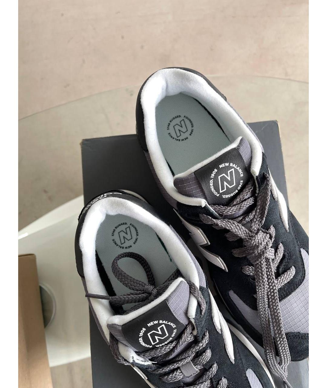 NEW BALANCE Черные замшевые низкие кроссовки / кеды, фото 4