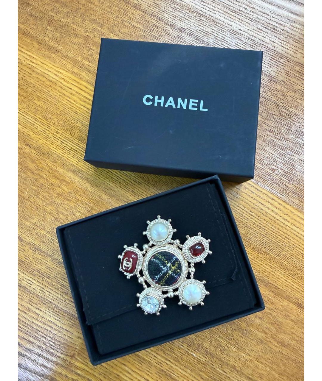 CHANEL Мульти металлическая булавка / брошь, фото 2