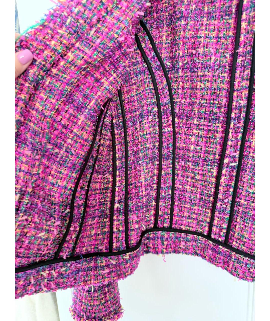 BALMAIN Фиолетовый жакет/пиджак, фото 4