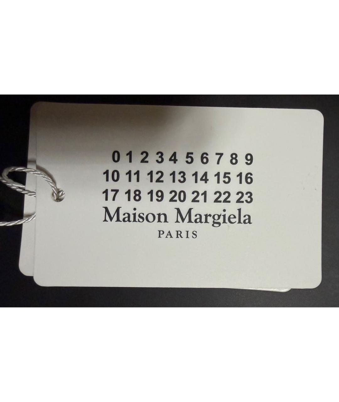 MM6 MAISON MARGIELA Черная кожаная сумка тоут, фото 6