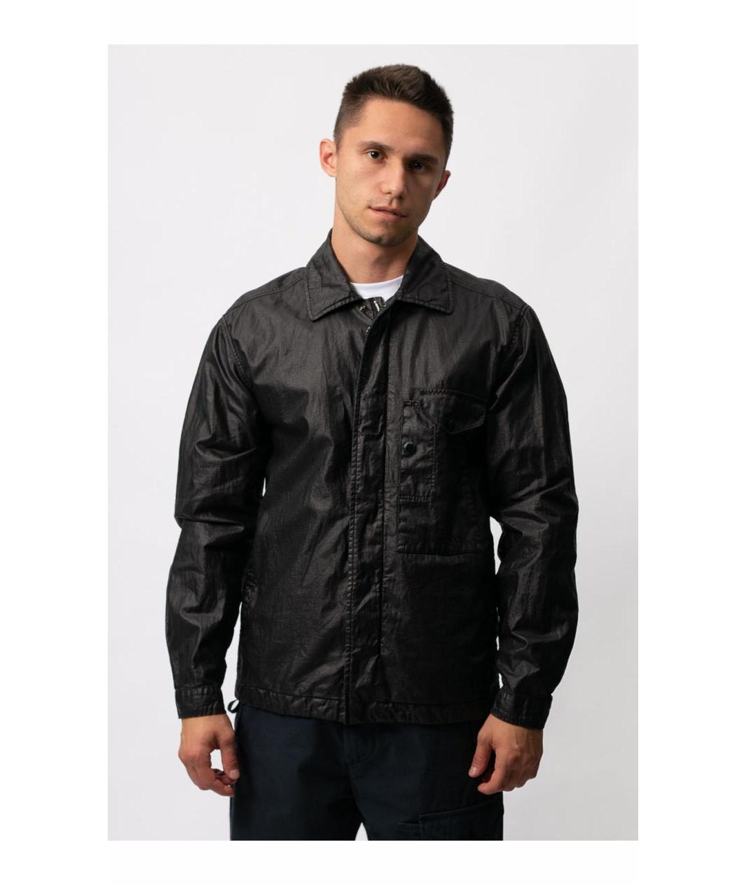CP COMPANY Черная льняная куртка, фото 2