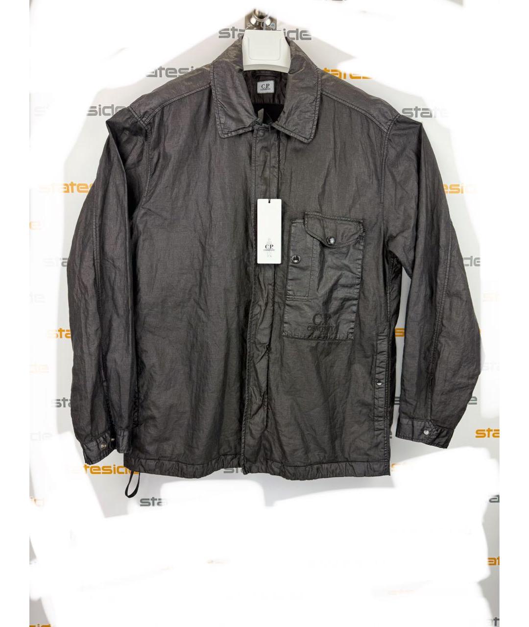 CP COMPANY Черная льняная куртка, фото 6