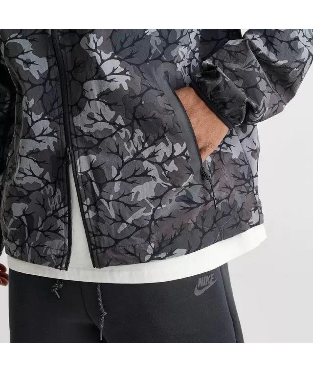NIKE Зеленая полиамидовая куртка, фото 6