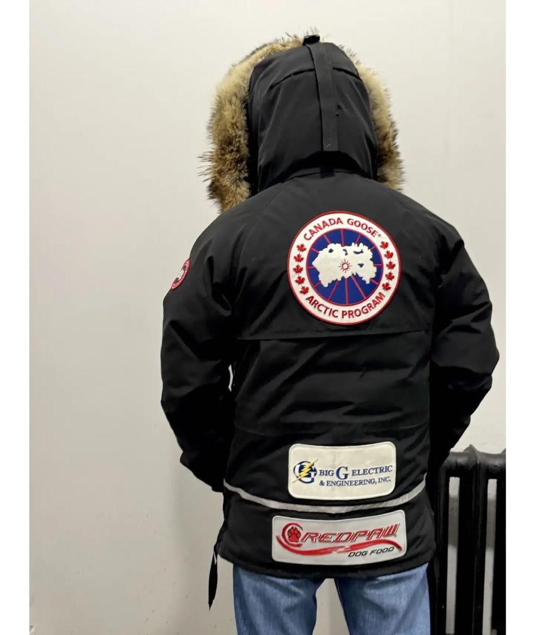 CANADA GOOSE Черная полиэстеровая парка, фото 4