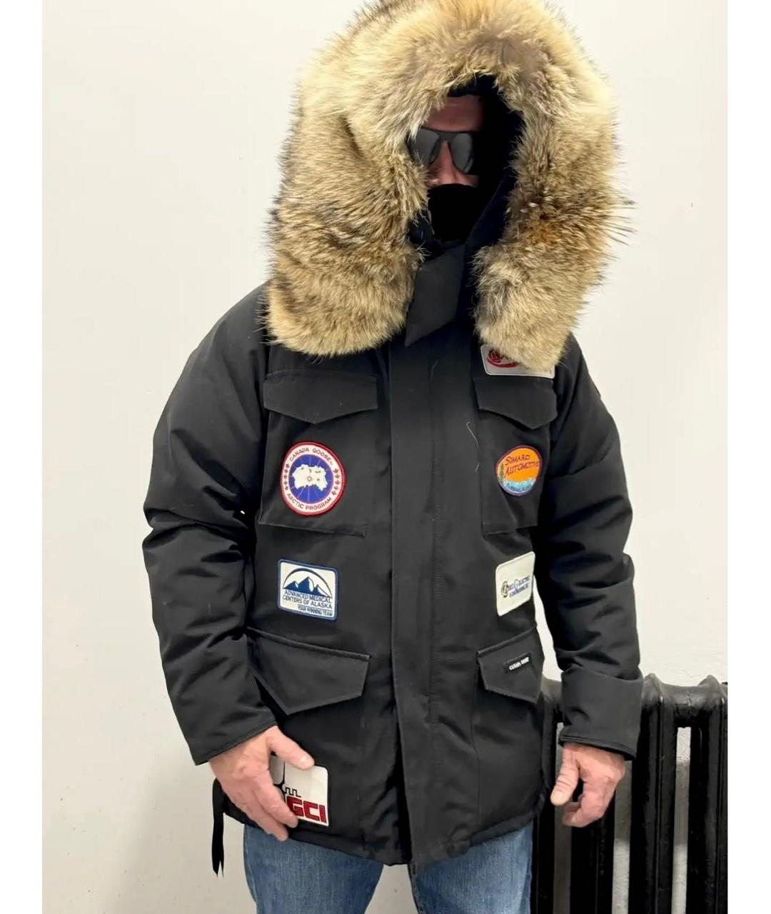 CANADA GOOSE Черная полиэстеровая парка, фото 3