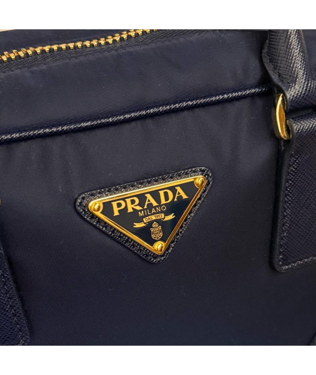 PRADA Темно-синяя сумка через плечо, фото 6