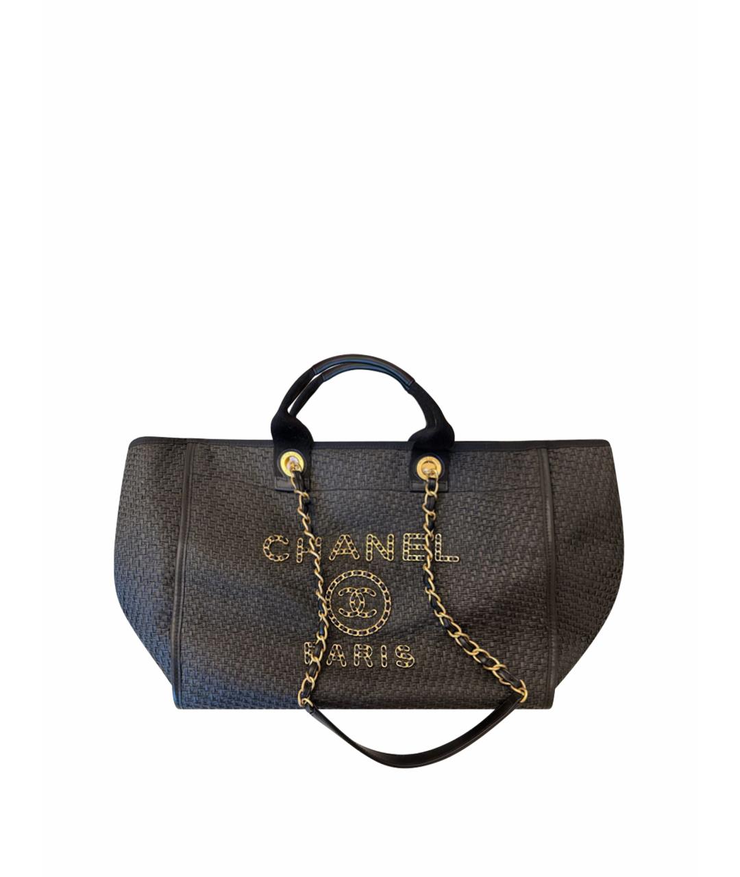 CHANEL Черная сумка тоут, фото 1