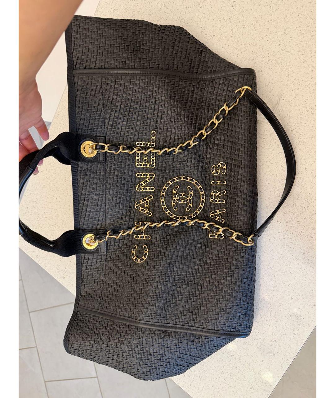 CHANEL Черная сумка тоут, фото 4