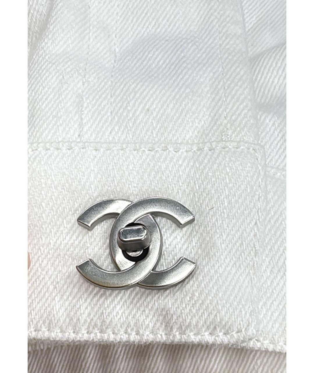 CHANEL Белые прямые джинсы, фото 4