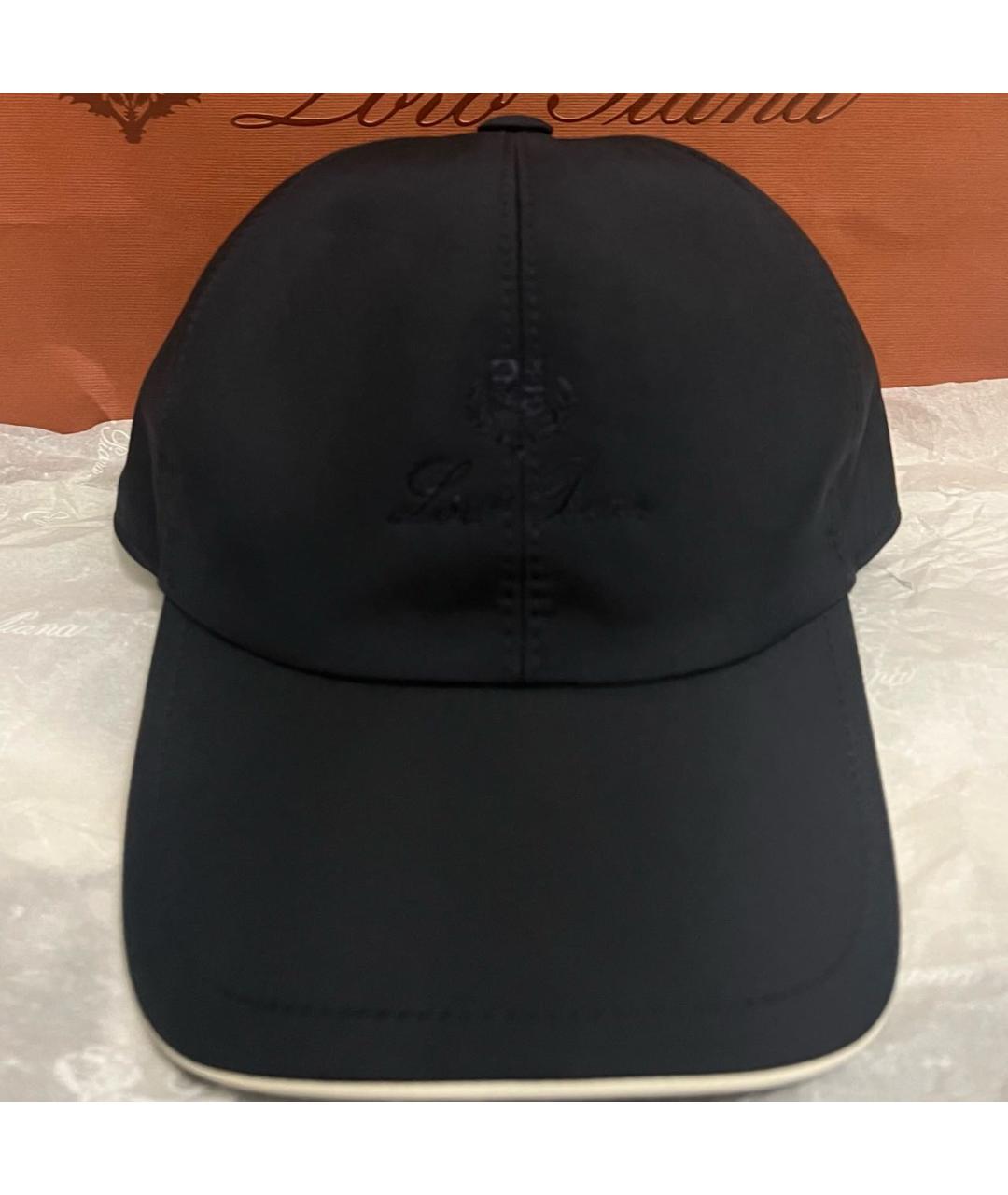 LORO PIANA Темно-синяя кепка/бейсболка, фото 4