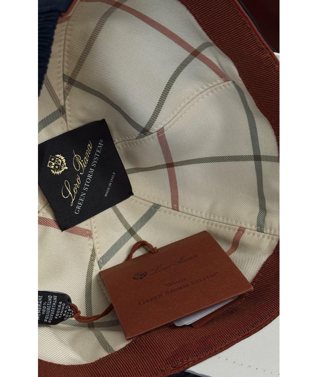 LORO PIANA Темно-синяя кепка/бейсболка, фото 7