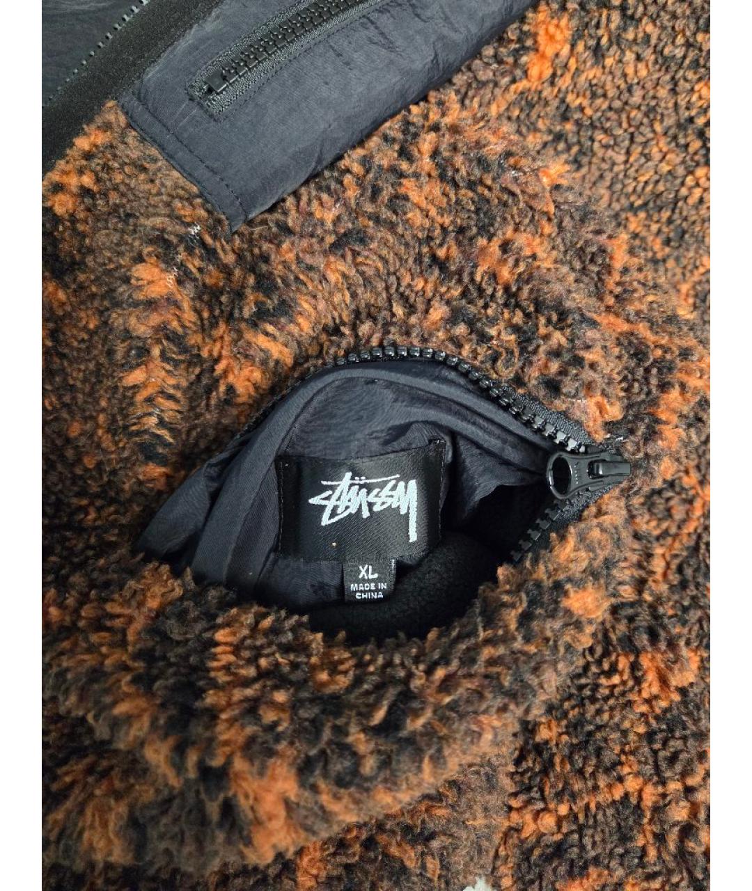STUSSY Оранжевая полиэстеровая куртка, фото 3