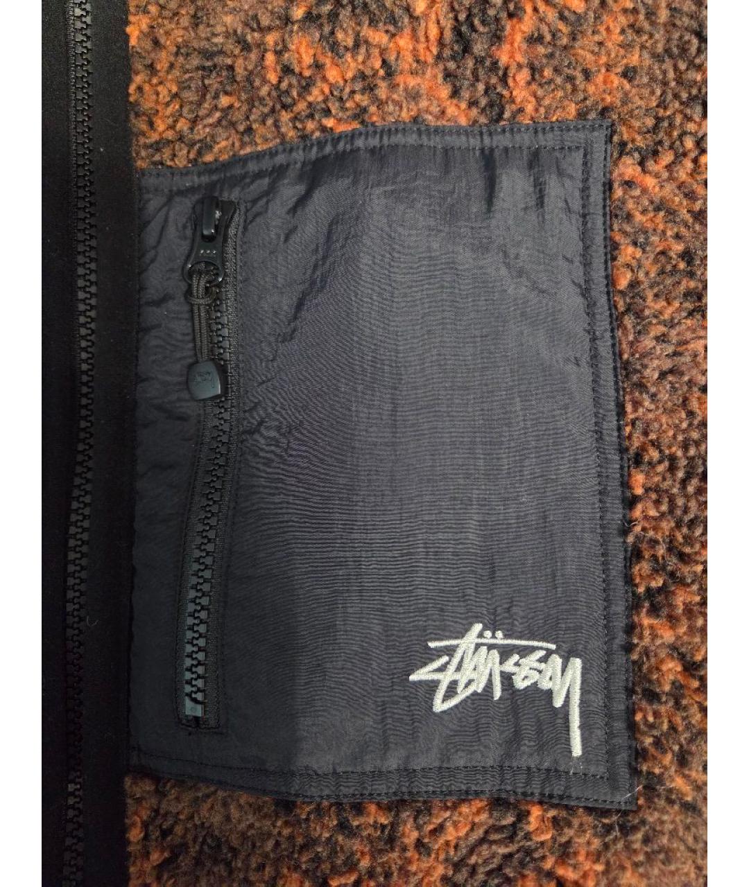 STUSSY Оранжевая полиэстеровая куртка, фото 8